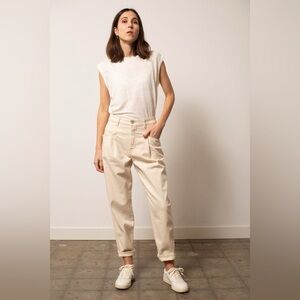 CLOSED slouchy loose high rise denim Tan jeans size 25 tapered leg